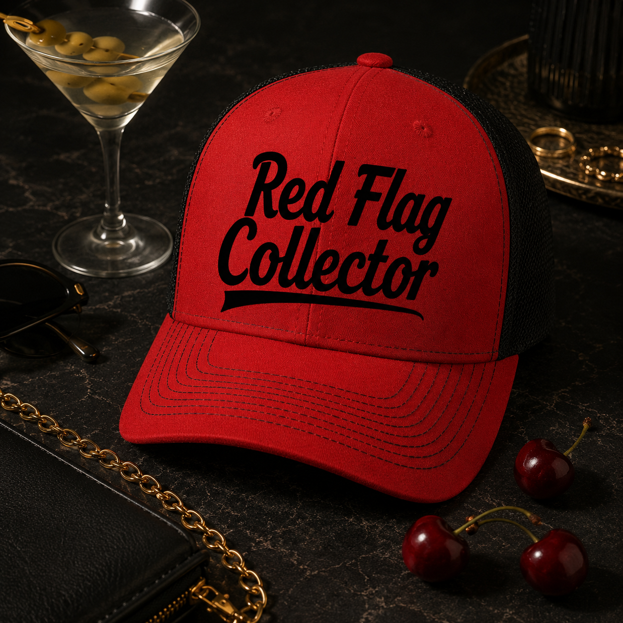 Red Flag Collector Trucker Hat